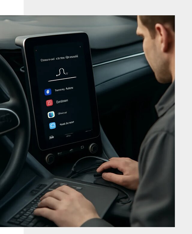 Установка приложений Lynk Co на автомобиль в Инте